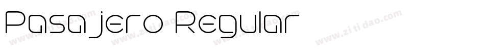 Pasajero Regular字体转换